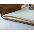 Gitter Seite Woodfree Papier Notebooks mit Kraftpapier Abdeckung Elastische Band